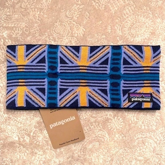 Brand New Patagonia Powder Town Headband Knit Fleece Lining Snow Beam Periwinkle main image 10